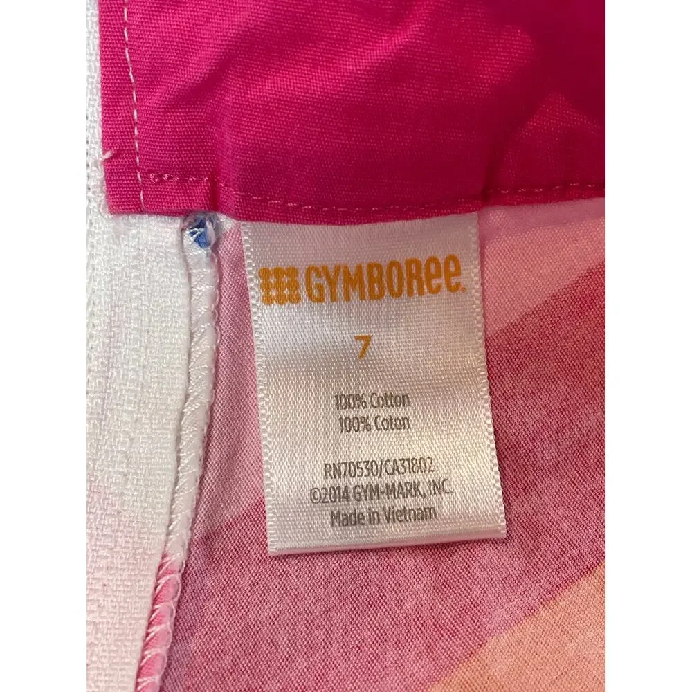Gymboree Girls 7 Rainbow Shift Dress 100% Cotton Lightweight